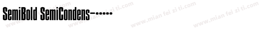 SemiBold SemiCondens字体转换